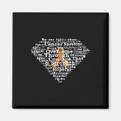 Kinderkrebsüberlebender Superheld Magnet (Vorne)