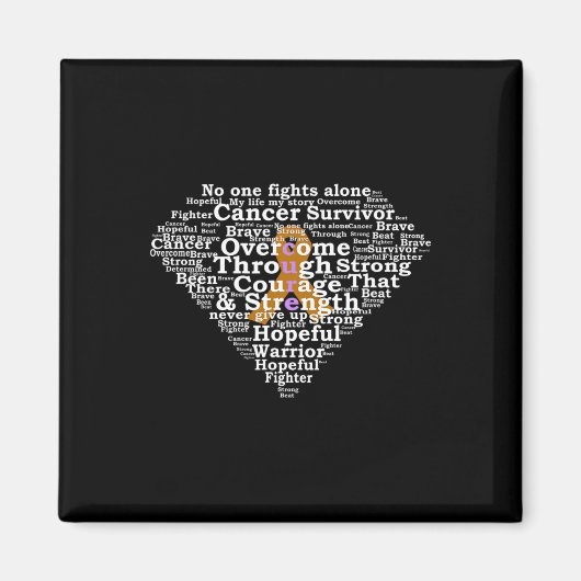 Kinderkrebsüberlebender Superheld Magnet (Vorne)