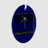 Kinderkrippe Geboren Ornament (Vorderseite)