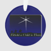 Kinderkrippe Geboren Ornament (Vorderseite)