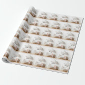 Kinderkrippe in einem Kinderzimmer mit Wolken Geschenkpapier (Ungerollt)