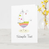 Kinderkrippe Karte (Gelbe Blume)