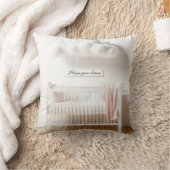 Kinderkrippe mit Wolken und Zeichen Kissen (Decke)