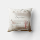 Kinderkrippe mit Wolken und Zeichen Kissen (Rückseite)