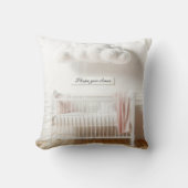 Kinderkrippe mit Wolken und Zeichen Kissen (Vorderseite)