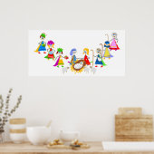 Kinderkrippe Poster (Küche)