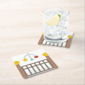 Kinderkrippe Rechteckiger Pappuntersetzer (Vor Ort)