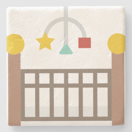 Kinderkrippe Steinuntersetzer (Vorderseite)