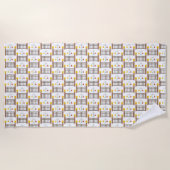 Kinderkrippe Strandtuch (Vorderseite)