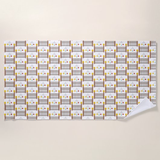 Kinderkrippe Strandtuch (Vorderseite)