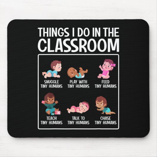 Kinderkrippe Vorschule Kleinkind Lehrer Dinge, die Mousepad (Vorne)
