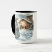 Kinderkrippe Weihnachtscoffee Tasse Cup (Vorderseite Links)