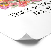 Kinderkriptur Kunst, Wasserfarben Löwe, Sprichwört Poster (Ecke)