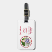 Kinderkundenspezifischer Gepäckanhänger (Vorderseite vertikal)