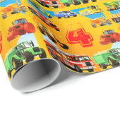 Kinderkundenspezifisches Alters-4. Geschenkpapier (Rolleneckpunkt)