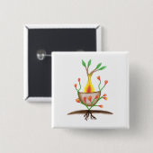 Kinderkunst Button (Vorne & Hinten)