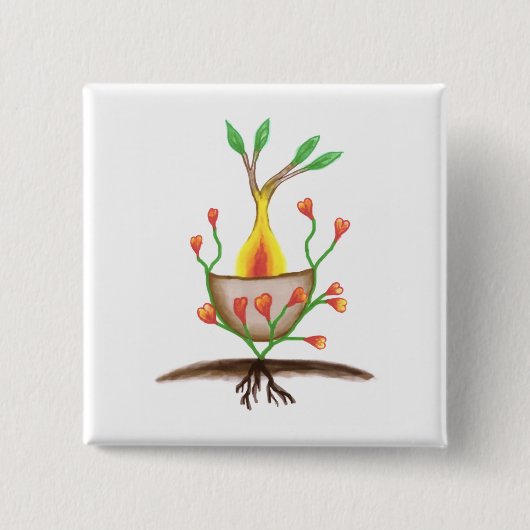 Kinderkunst Button (Vorderseite)