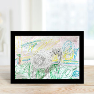 Kinderkunst Druck nach Maß Karte