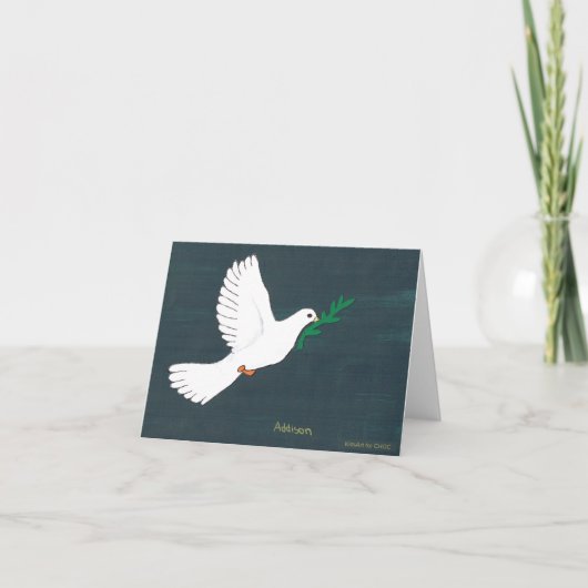 KinderKunst für CHOC - Dove Card Karte (Vorderseite)