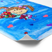 KinderKunst für CHOC - Kleine Miss Sunshine Poster (Ecke)