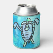 KinderKunst für CHOC - Meeresschildkröte Dosenkühler (Kanne Vorderseite)