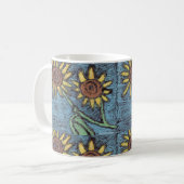 Kinderkunst für CHOC - Sonnenblumen Forever Kaffeetasse (Vorderseite Links)