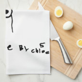 Kinderkunst-Giraffen-Geschirrtuch Geschirrtuch (Viertel Falte)