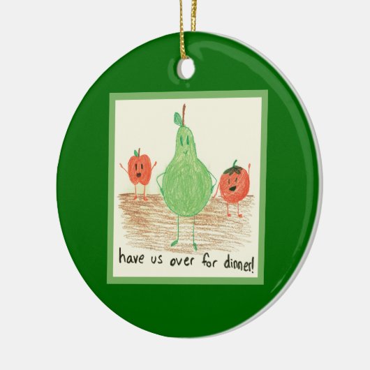 Kinderkunst, Grün Keramikornament (Links)