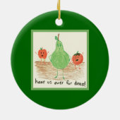 Kinderkunst, Grün Keramikornament (Hinten)