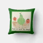 Kinderkunst, Grün Kissen (Rückseite)