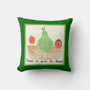 Kinderkunst, Grün Kissen