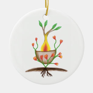 Kinderkunst Keramik Ornament