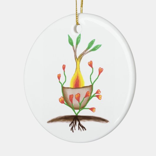 Kinderkunst Keramik Ornament (Links)