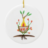 Kinderkunst Keramik Ornament (Hinten)