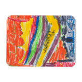 Kinderkunst - Kunst oder Foto Magnet (Horizontal)