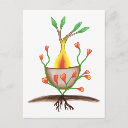 Kinderkunst Postkarte (Vorderseite)