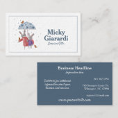 Kinderkünstlerin, Kindermädchen, Tutor Visitenkarte (Vorne/Hinten)