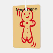 Kinderkünstlerische Arbeit zu Weihnachten Ornament Aus Metall (Vorderseite links)