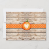 KinderkürbisHalloween 1. Geburtstag Foto Einladung (Rückseite)