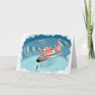 Kinderküstenwache Hubschrauber Geburtstagskarte Karte