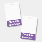 Kinderlebensspezialist Ausweis (Vorder- & Rückseite)