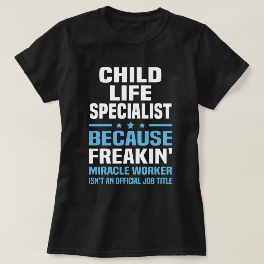 Kinderlebensspezialist T-Shirt (Design vorne)
