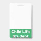 Kinderlebensstudent Ausweis (Back)