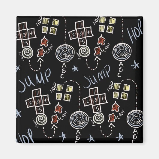 Kinderlehrer Spaß Recess Playground Chalkboard Magnet (Vorne)