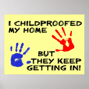 Kinderleichte Wohnung Trotzdem Rein Lustiges Poste Poster