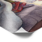 Kinderlesebuch unter der Decke mit Blitzlicht Fotodruck (Ecke)