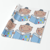 Kinderlesen eines Mathematikbuchs Geschenkpapier (Ungerollt)