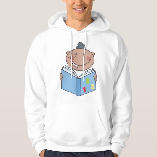 Kinderlesen eines Mathematikbuchs Hoodie (Vorderseite)