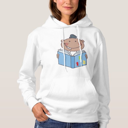 Kinderlesen eines Mathematikbuchs Hoodie (Vorderseite)