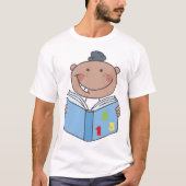 Kinderlesen eines Mathematikbuchs T-Shirt (Vorderseite)